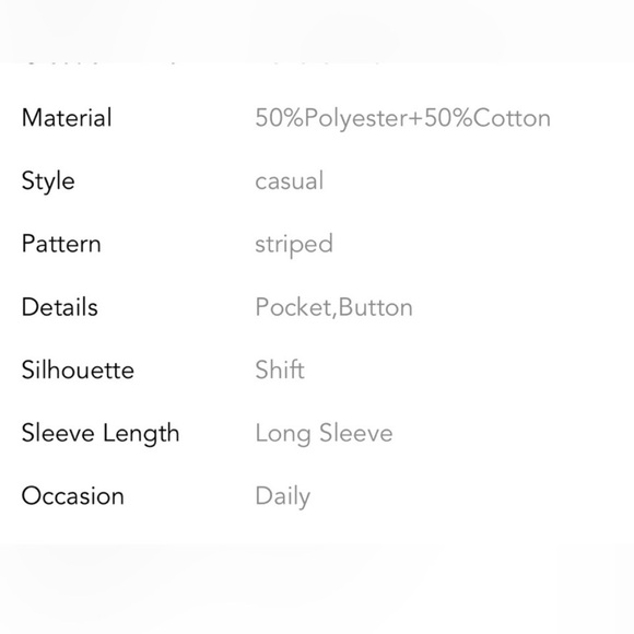 Tan and White Striped Collared Button Down Top - Picture 7 of 7